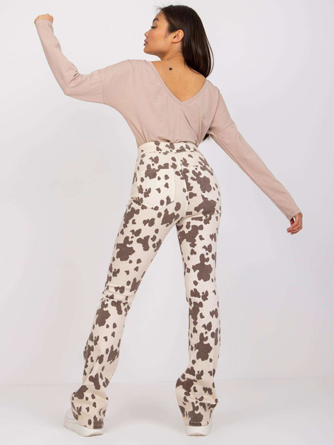 Beżowa damska bluzka basic Larissa