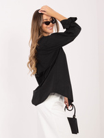 Czarna damska koszula z długim rękawem