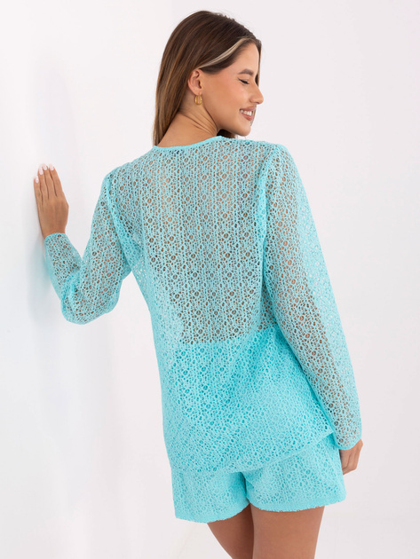 Miętowy damski komplet na lato