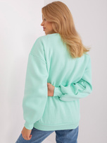 Hurt Miętowa bluza damska bez kaptura