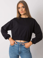 Czarna bluza damska z bawełny Elain