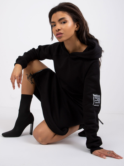 Czarna sukienka dresowa basic Stella RUE PARIS