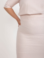 Hurtownia Jasnoróżowa spódnica plus size od kompletu