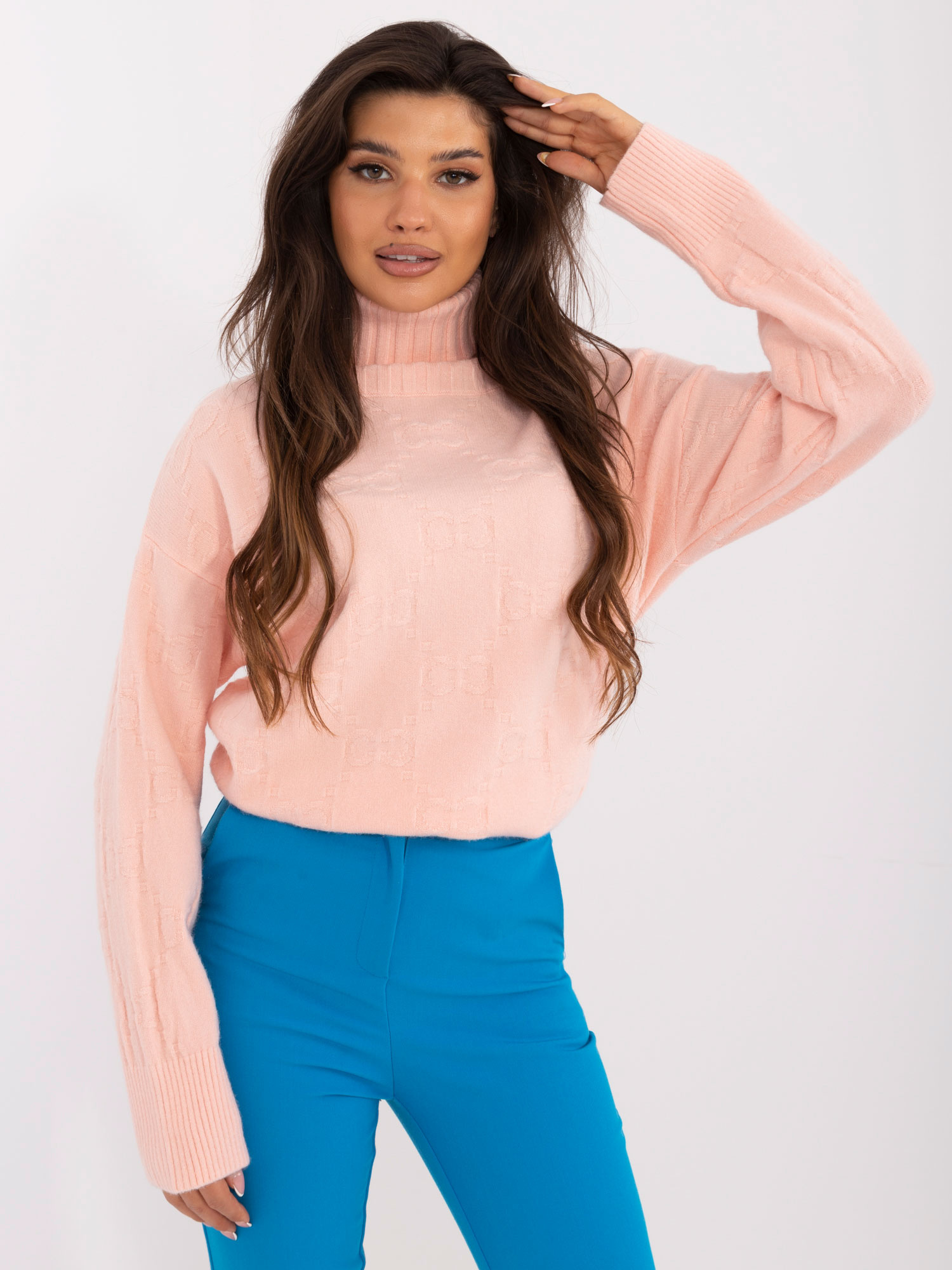 Sweter brzoskwiniowy