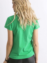Zielony t-shirt Peachy
