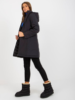 Hurt Czarna dwustronna kurtka przejściowa z pikowaniem