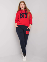 Rot-blaues Casual-Set Lillynn