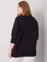 Czarna bluza plus size bez kaptura Vincente