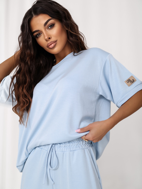 Jasnoniebieski komplet z miękkiego materiału RUE PARIS