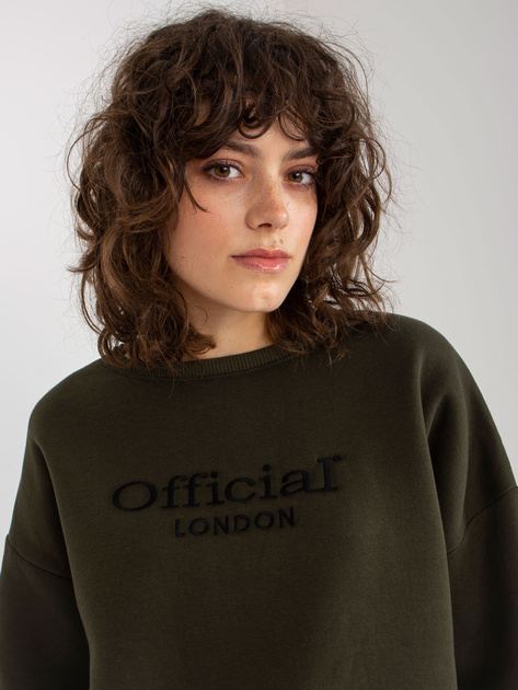 Hurtownia Khaki dwuczęściowy komplet dresowy z napisami