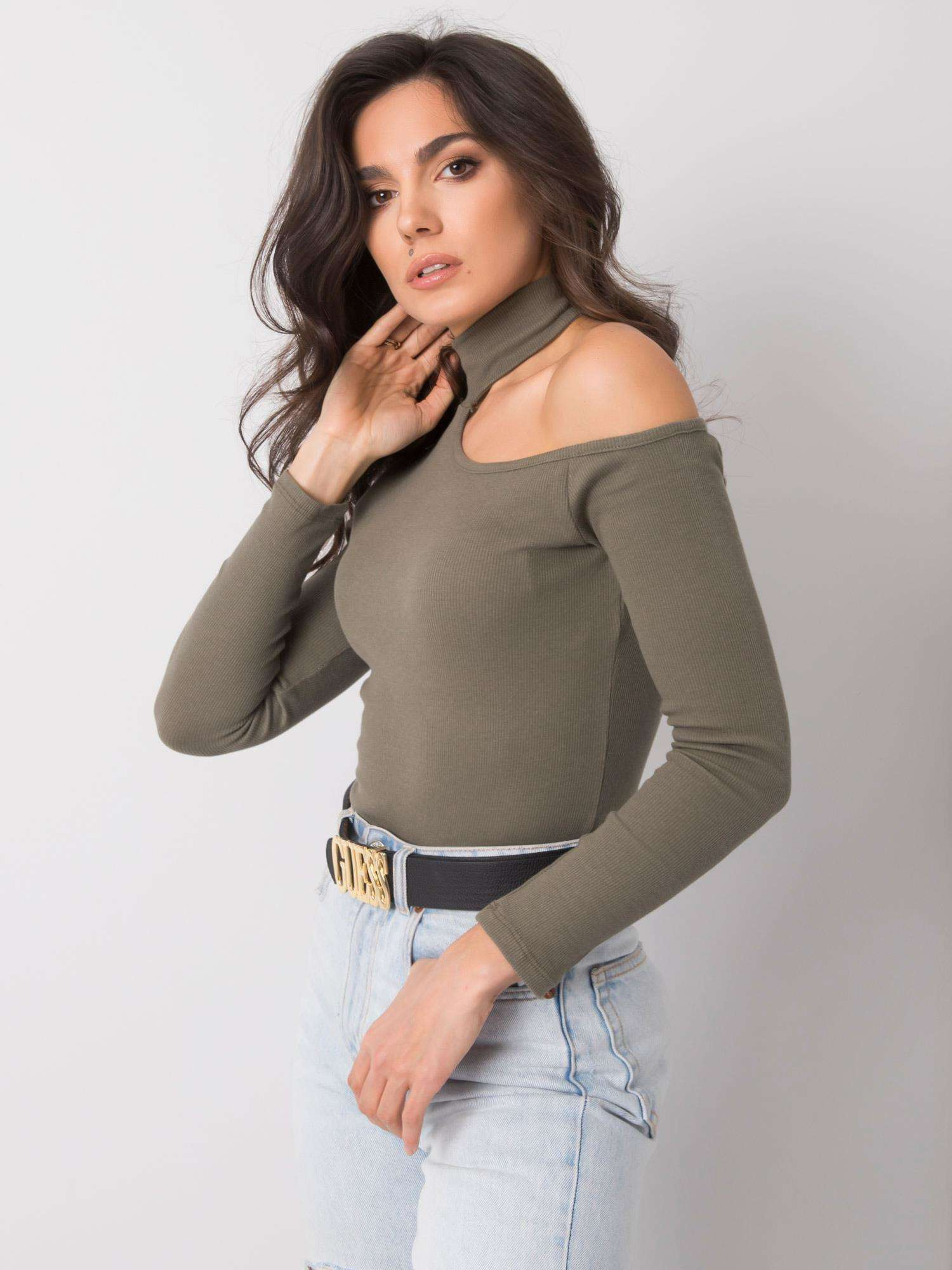 Khaki bluzka Aubrey OCH BELLA