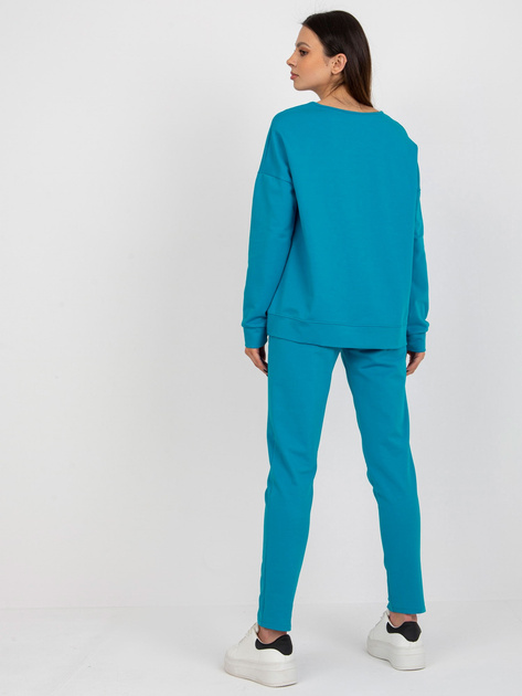 Hurt Niebieski bawełniany komplet casualowy