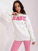 Hurtownia Ecru bluza damska z napisem