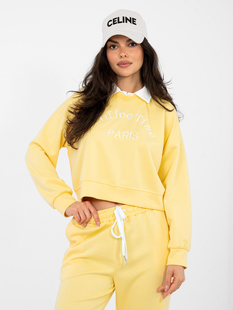 Pastelowy żółty komplet z miękkiego materiału