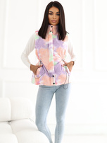 Orange-purple Loie welt vest