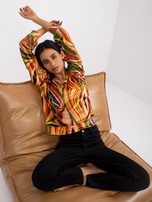 Żółta bluzka z dekoltem w serek Evelyne 