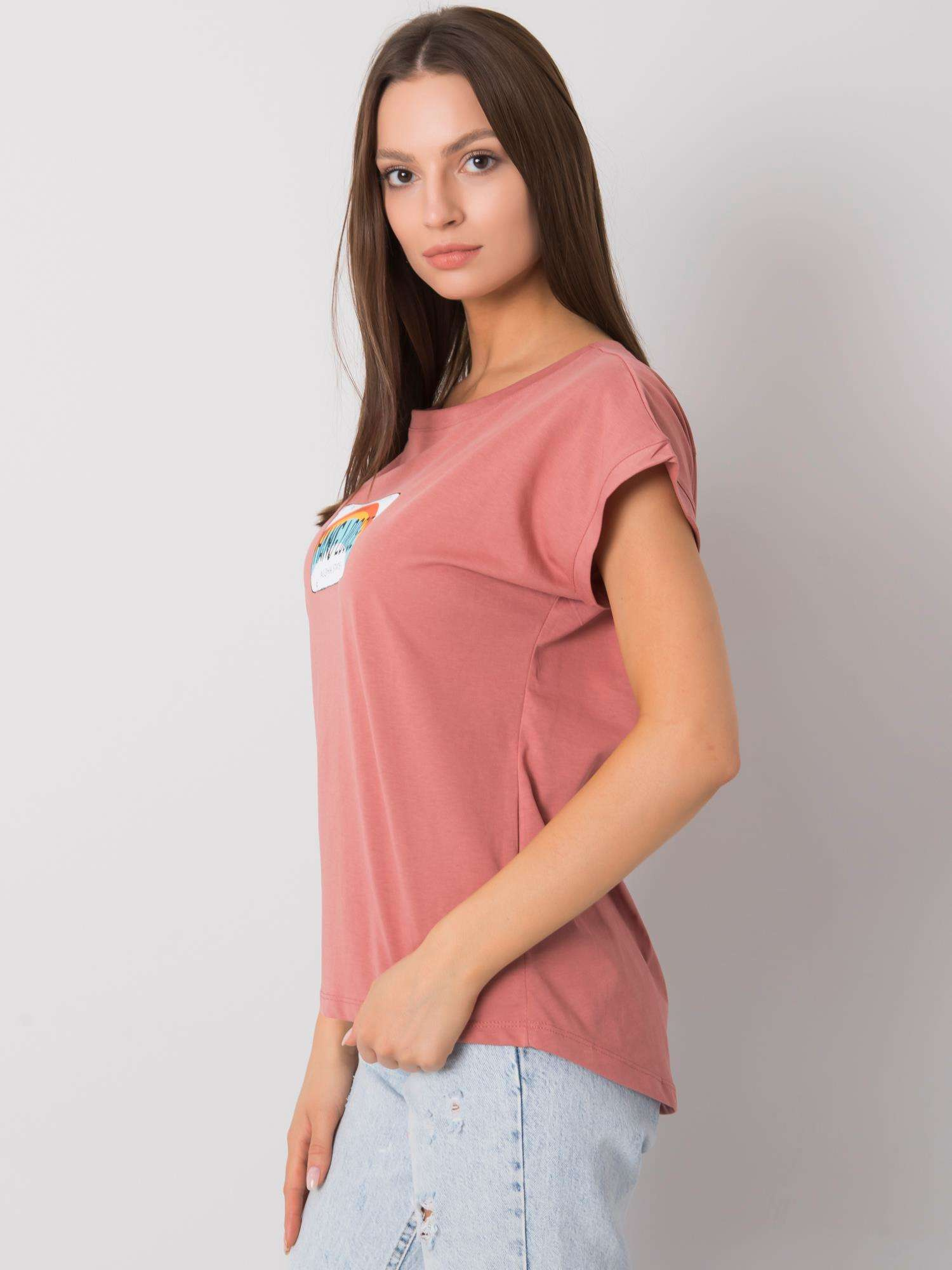 Purvaskruvis T-shirt su Aloha spauda.