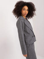 Hurt Czarno-szara melanżowa marynarka od kompletu