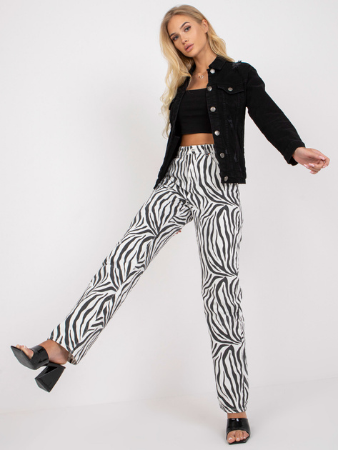 Czarna damska kurtka jeansowa z długim rękawem RUE PARIS