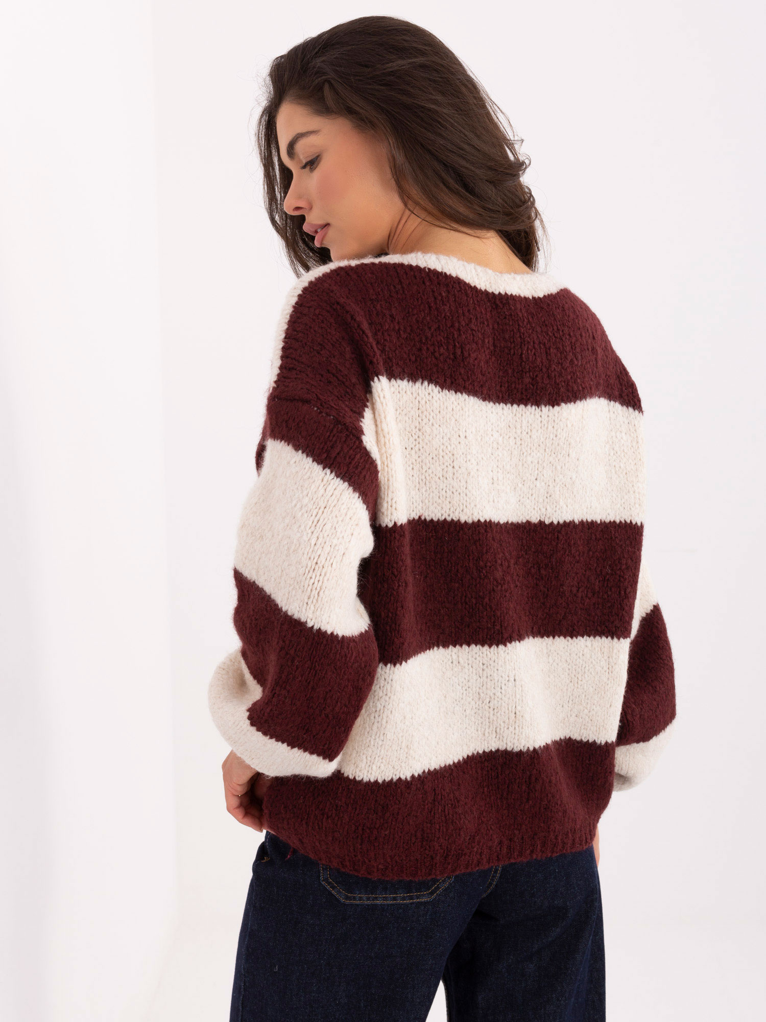 Sweter bordowy