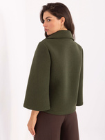 Khaki foam coat with a brooch RUE PARIS.