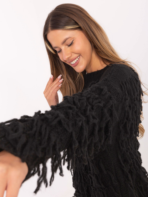 Ecru sweter z okrągłym dekoltem RUE PARIS