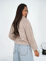 Jasnobeżowa bluza miś bez kaptura