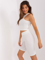 Hurt Ecru trzyczęściowy komplet casualowy z bluzą i kolarkami