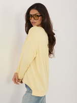 Jasnożółta damska bluza o kroju oversize RUE PARIS