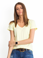 Jasnożółty t-shirt Square