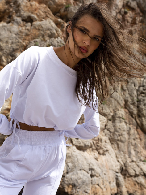 Biały komplet casualowy Laila RUE PARIS