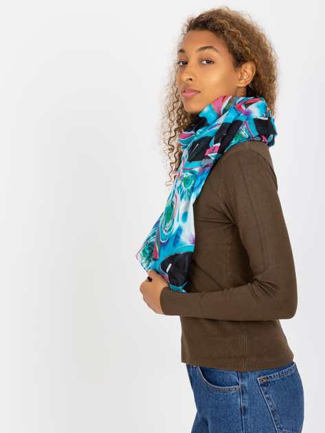 Hurtownia online Turkusowa damska chusta z bawełna