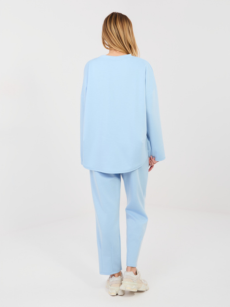 Jasnoniebieski dresowy komplet z naszywkami RUE PARIS