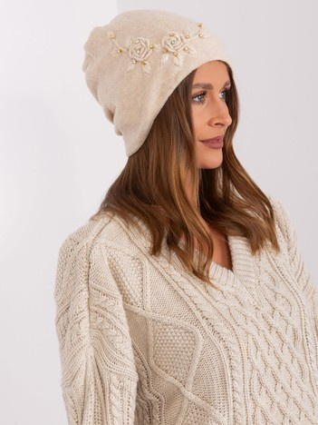 Hurt Beige Strickmütze Damen