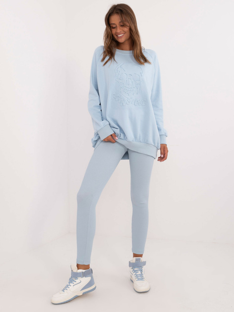 Hurt Jasnoniebieski komplet dresowy z bluzą bez kaptura