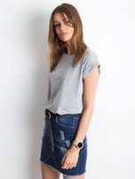 Szary damski t-shirt basic Revolution