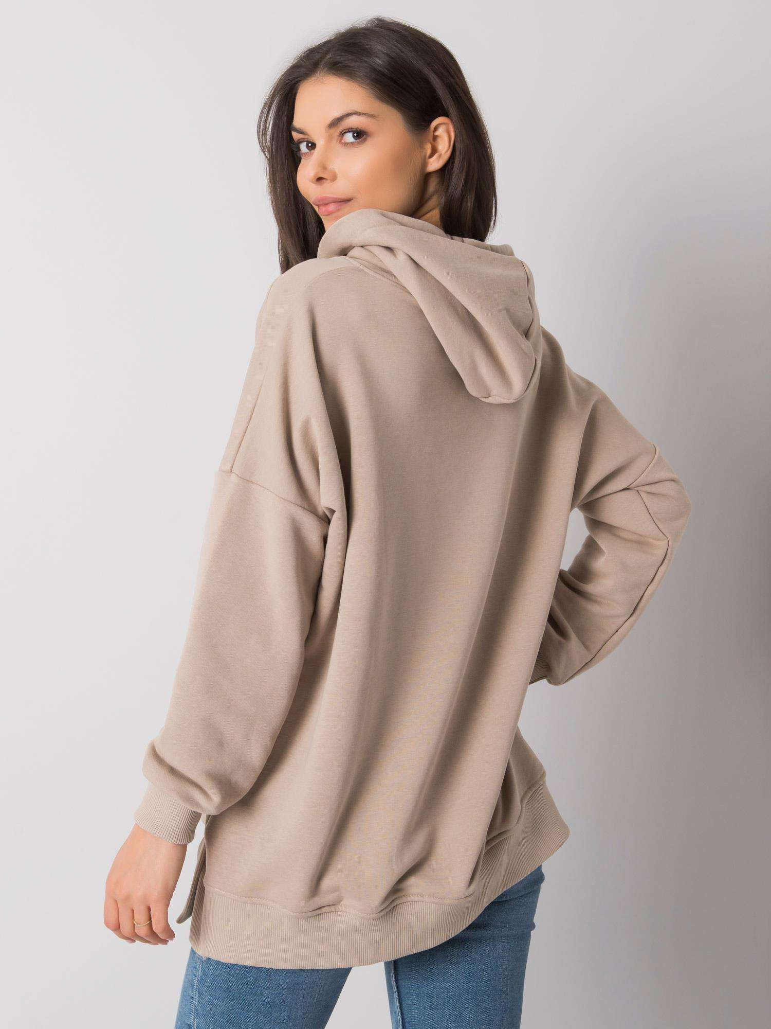 Beige basic hoodie Cleveland 
