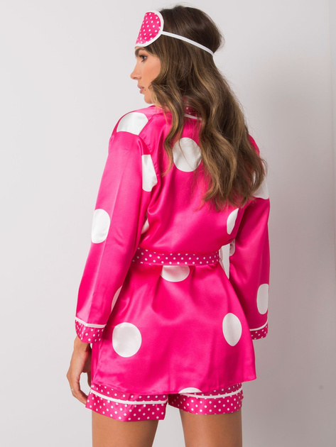 Fuksjowy damski komplet nocny