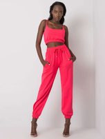 Koralowy komplet dwuczęściowy Mado