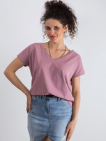 Brudnoróżowy t-shirt Emory