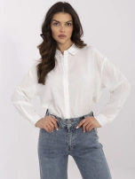 Biała klasyczna koszula z kołnierzykiem