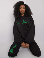 Czarny komplet dwuczęściowy z bawełny Lily RUE PARIS 