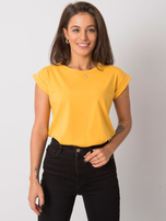 Šviesiai oranžinė t-shirt Revolution.