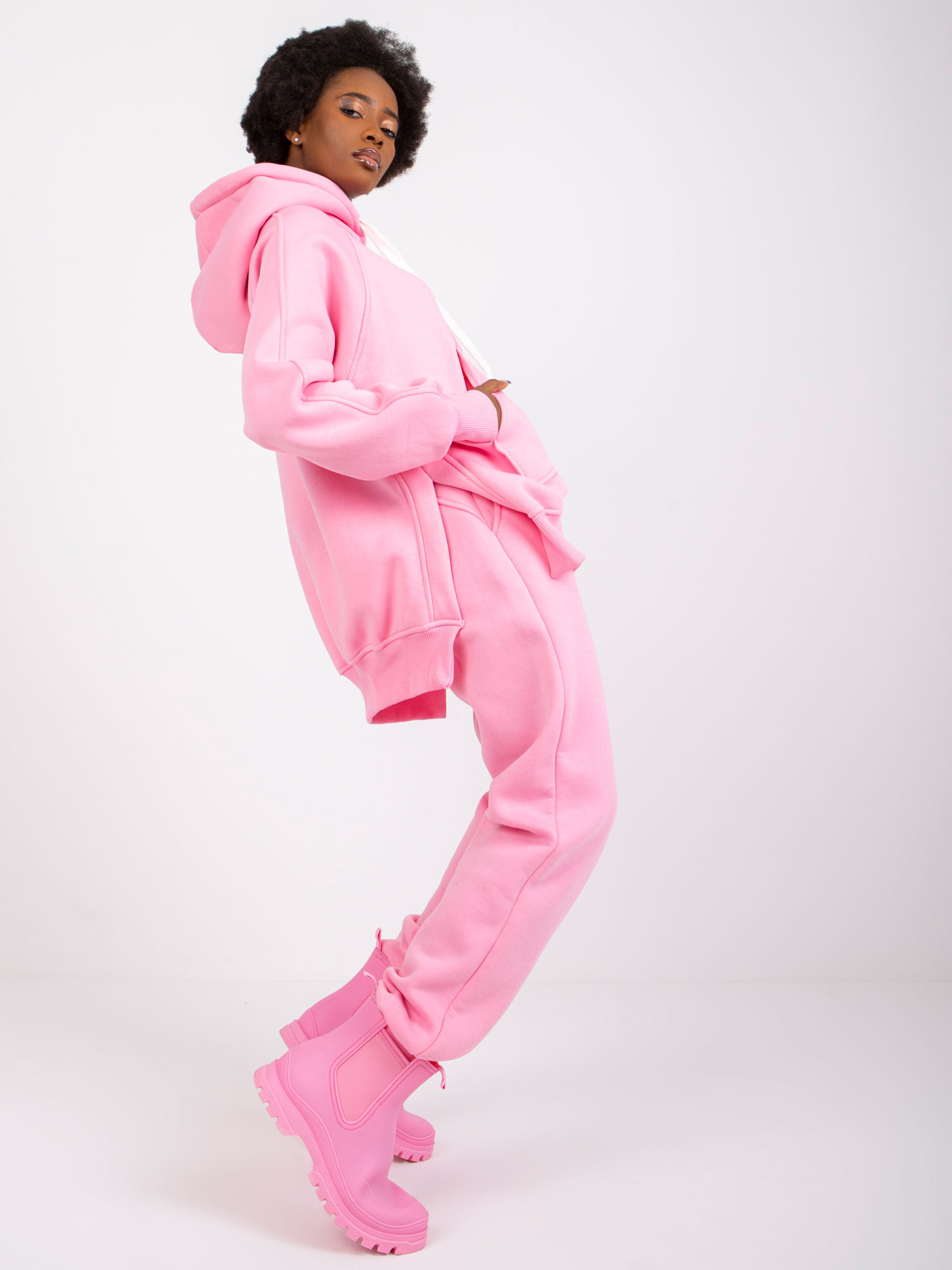 Pale Pink Two-Piece Sweatshirt Set Preston