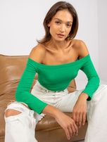 Zielona bawełniana bluzka hiszpanka Blink