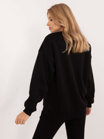 Hurt Czarna ocieplana bluza damska z długim rękawem