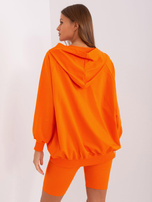 Hurt Pomarańczowy komplet casualowy trzyczęściowy z topem