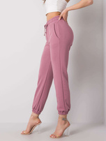 Brudnoróżowe spodnie Agueda RUE PARIS