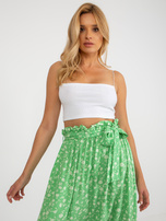 Hurt Jasnozielona midi spódnica rozkloszowana RUE PARIS