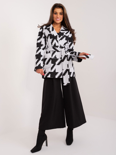 Hurt Szaro-czarna damska marynarka w pepitkę